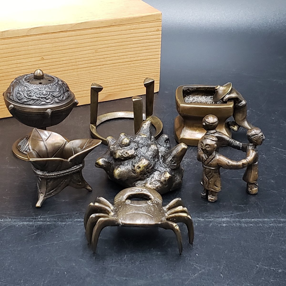 蓋置 七種蓋置 唐銅 高岡銅器 真鍮 茶道具 抹茶 七種 黒川哲匠 蓋置 七種蓋置 唐銅 高岡銅器 真鍮 茶道具 抹茶 七種 黒川哲匠