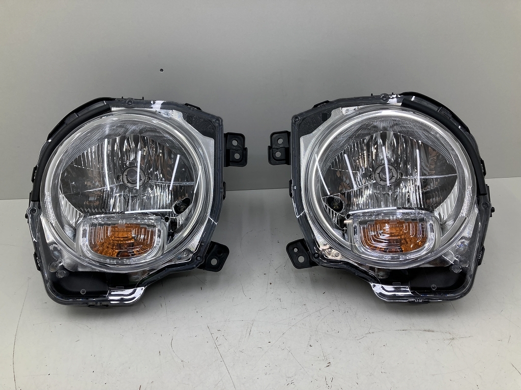 美品 取付OK HE33S アルトラパン 純正 ハロゲン ヘッドライト 左右