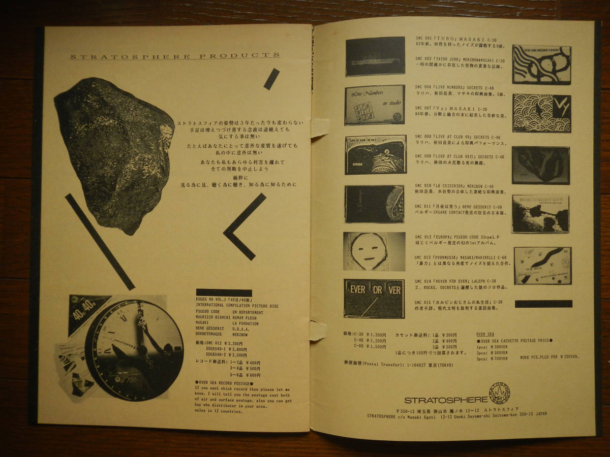 [LP]MINERAL COMPOSITION(SP5025STRATOSPHERE1985 year PICTURE DISC/ mineral structure map /JIM FOETUS/DIE FORM/Z*EV/ANNE GILLIS/PICKY PICNIC)