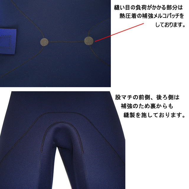 【日本製】CLASSIC 3x2mm 半袖スプリング メンズMLOサイズ ウェットスーツ/サーフィン/クラシック_画像6