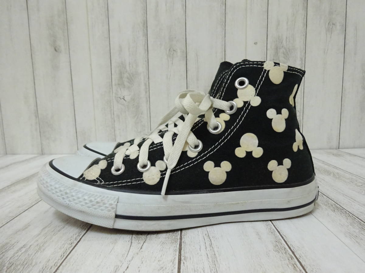 CONVERSE ALL STAR x TOKYO DISNEY SEA ハイカットスニーカー ミッキー 黒 レディース 23.5cm US4.5 コンバース 東京ディズニーシー_画像4