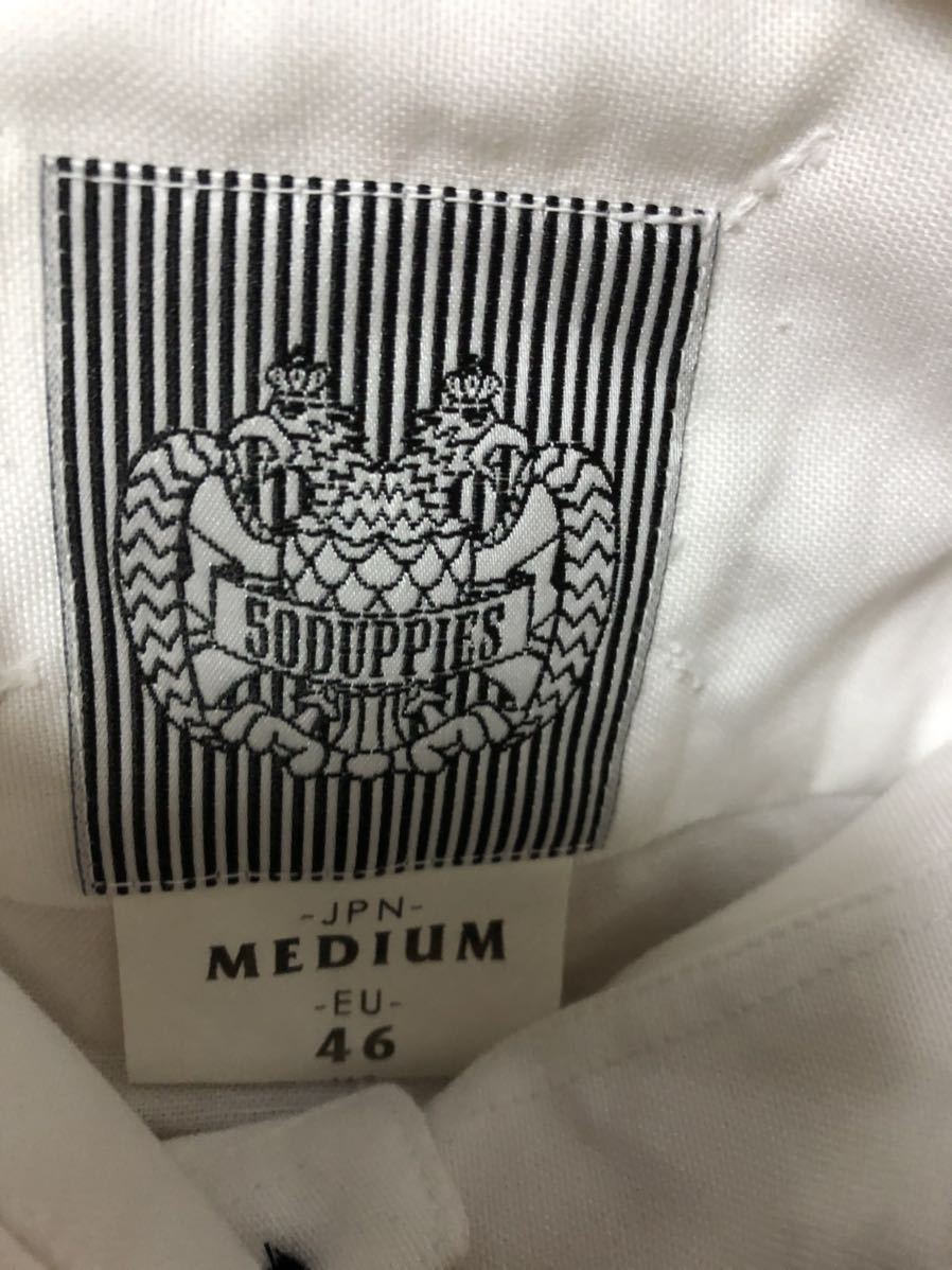 50 DUPPIES ダッピーズ 半袖シャツ ホワイト Mサイズ 日本製の画像3