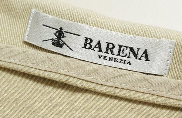 【1円～】 BARENA ◆ コットンツイル ラップスカート ベージュ 38サイズ カットオフ ストレッチ フロントボタン バレナ ◆XE11の画像6