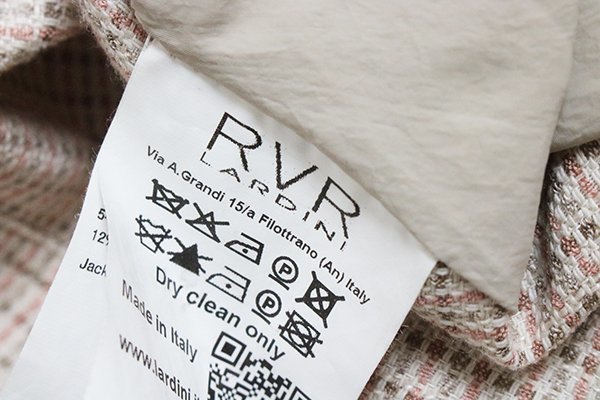 RVR LARDINI ◆ リバーシブル ダブルコート ベージュ×ピンク 38サイズ トレンチコート ナイロン コットンリネン ラルディーニ 1円 ◆XE8の画像8