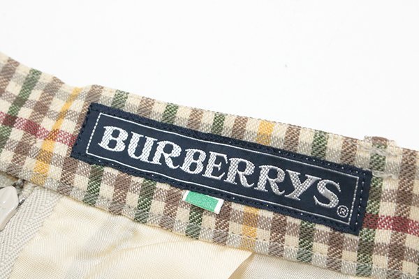 * Vintage Burberrys * юбка в складку Brown размер 9 в клетку длинный колено длина flair Old Burberry *ZX10