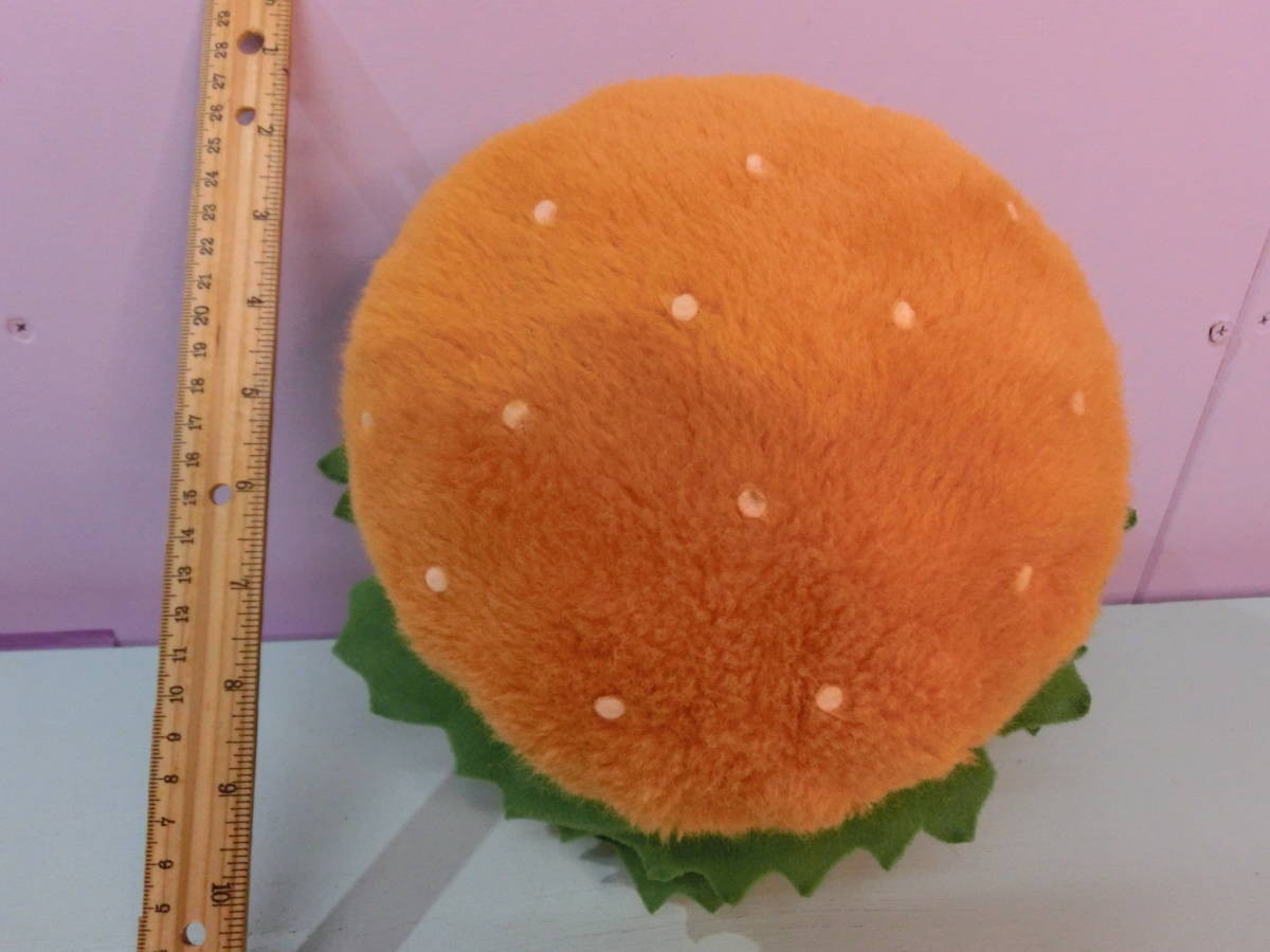 マクドナルド◆ビンテージ ハンバーガー ぬいぐるみクッション ビッグマック 20㎝◆McDonald's Vintage USA 雑貨 企業物 ミールトイ_画像3