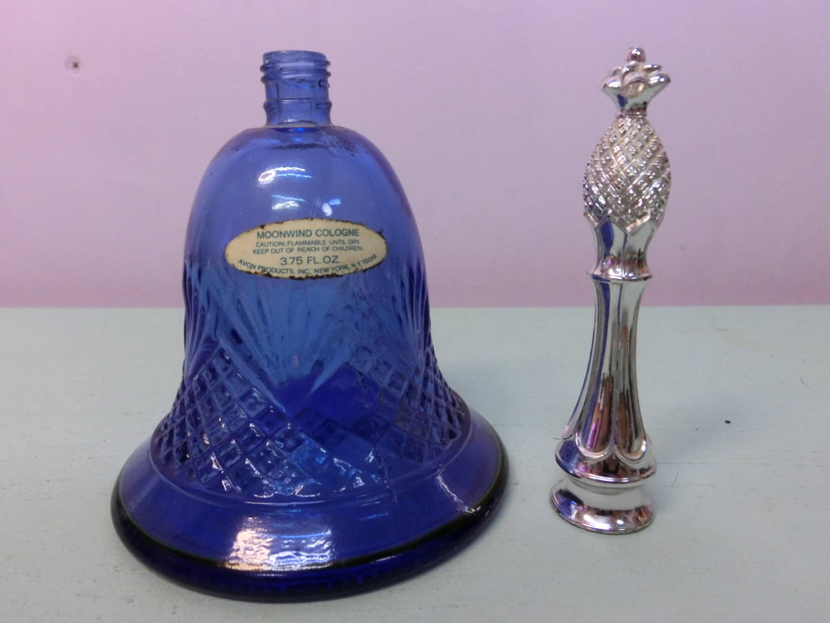 AVON エイボン◆ビンテージ 香水瓶 ハンドベル型 コロン ボトル ガラス容器 パフューム Vintage Perfume Bottle フィギュア置物_画像3