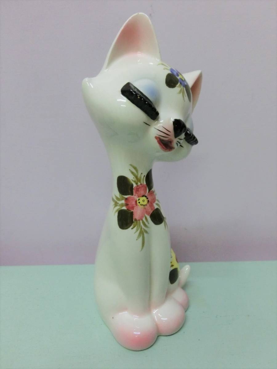 ビンテージ 陶器 猫 フィギュア アンティーク 置物 ネコ USA VINTAGE 日本製 Figure cat kitty 人形 ドール 昭和レトロ 雑貨 インテリアの画像7