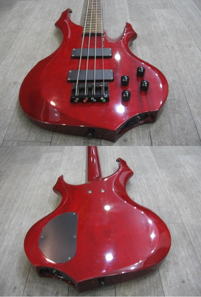 Grass Roots Forest Bass シースルー 新品弦付属 レッド Grass Roots Forest Bass シースルー 新品弦付属 レッド(○管理