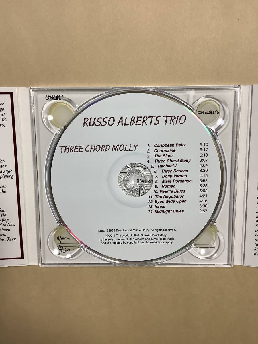 送料無料 RUSSO ALBERTS TRIO「THREE CHORD MOLLY」輸入盤 デジパック仕様_画像6