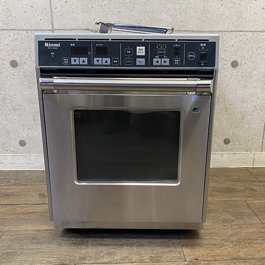 [ Saitama departure price cut ] business use navy blue be comb .n oven Rinnai city gas RCK-10AS 17 year made gas high speed oven desk kitchen present condition goods A1007-2