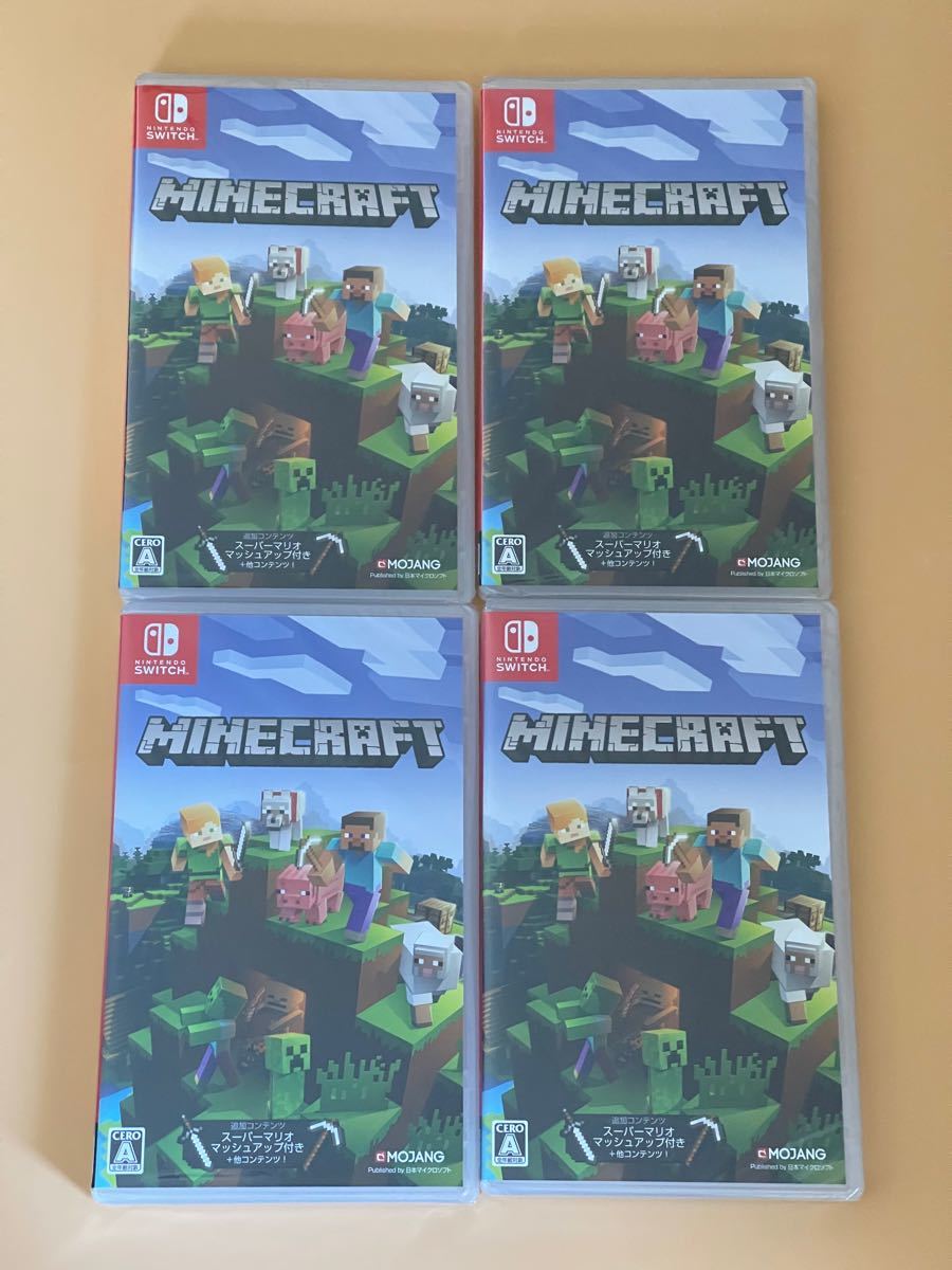 4本セット 新品未開封 マインクラフト Minecraft Nintendo switch ニンテンドースイッチソフト 4個セット