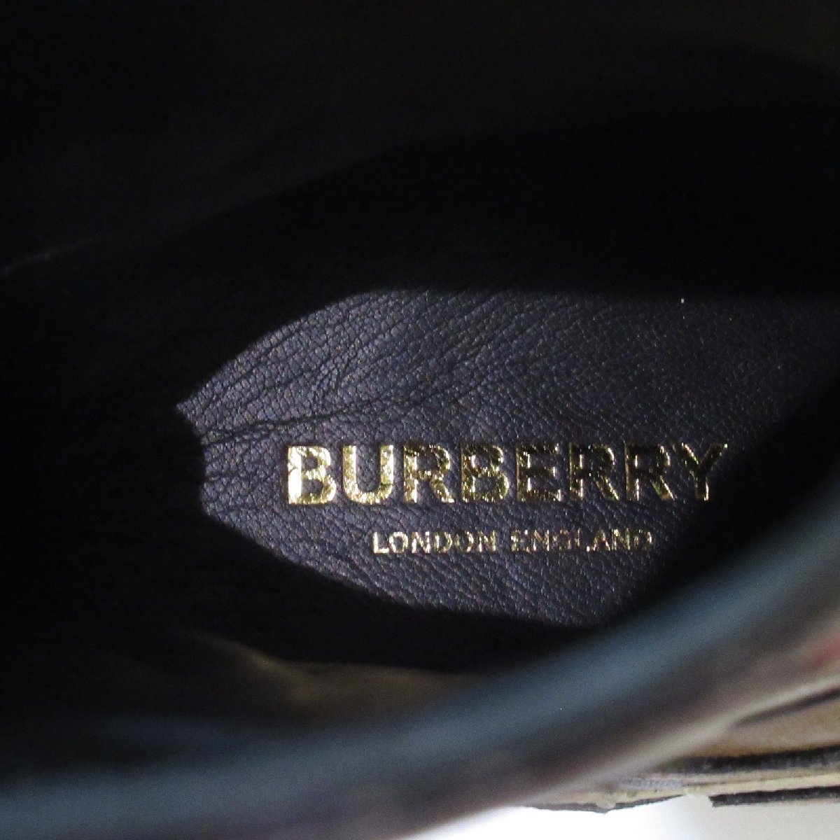 BURBERRY バーバリー ブーツ ベージュ系 レザー  レディース