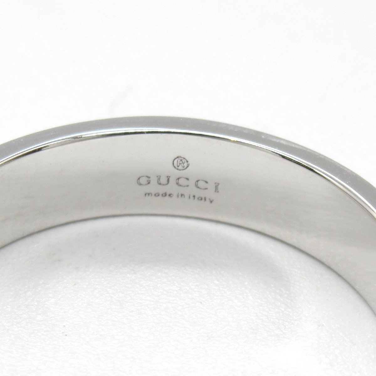 低価格で大人気の GUCCI アイコンリング K18WG 750 17号