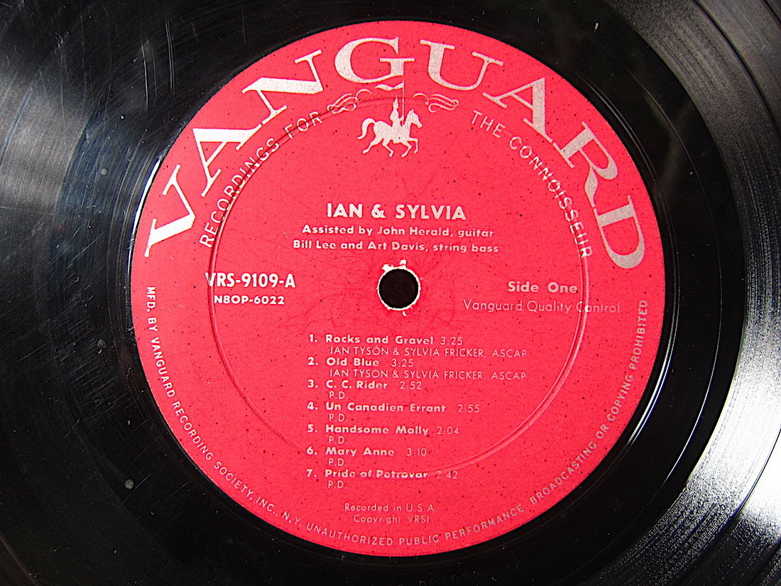 Ian & Sylvia VANGUARD VRS 9109●220201t1-rcd-12-cfレコード米盤US盤米LPイアンシルヴィアフォーク60'sヴァンガード_画像3