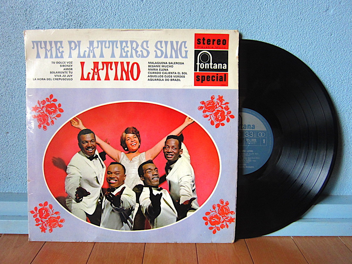 THE PLATTERS●THE PLATTERS SING LATINO Fontana SFL 13040●211006t1-rcd-12-fnレコード米LP米盤US盤プラッターズラテンR&B_画像1