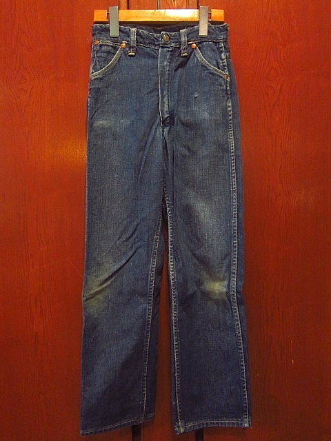 ビンテージ50’s★Wrangler 11YWZ size 12★ラングラーデニムジーンズ古着コットンUSAブルーベルBLUE BELLキッズ縦ベルボトムスパンツ_画像1