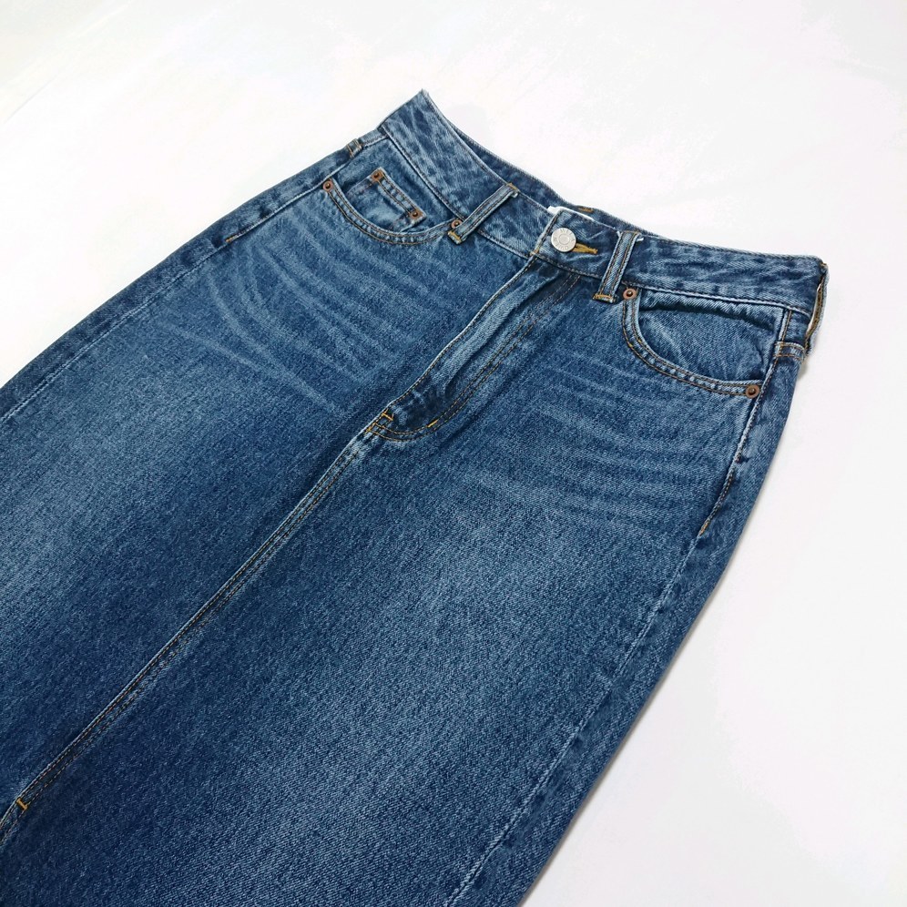  быстрое решение бесплатная доставка Mila Owen длинный Denim юбка джинсы Mira o-wen темно-синий 0 женский 
