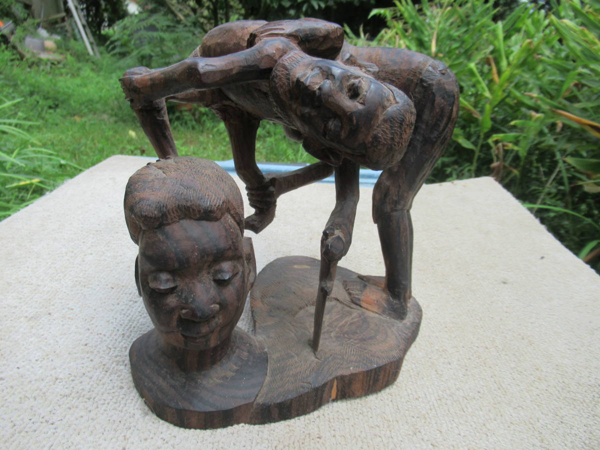 アフリカンアート・タンザニアの木彫_画像2