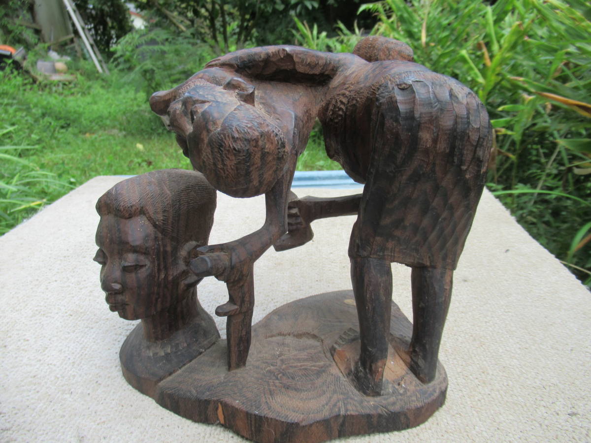 アフリカンアート・タンザニアの木彫_画像3