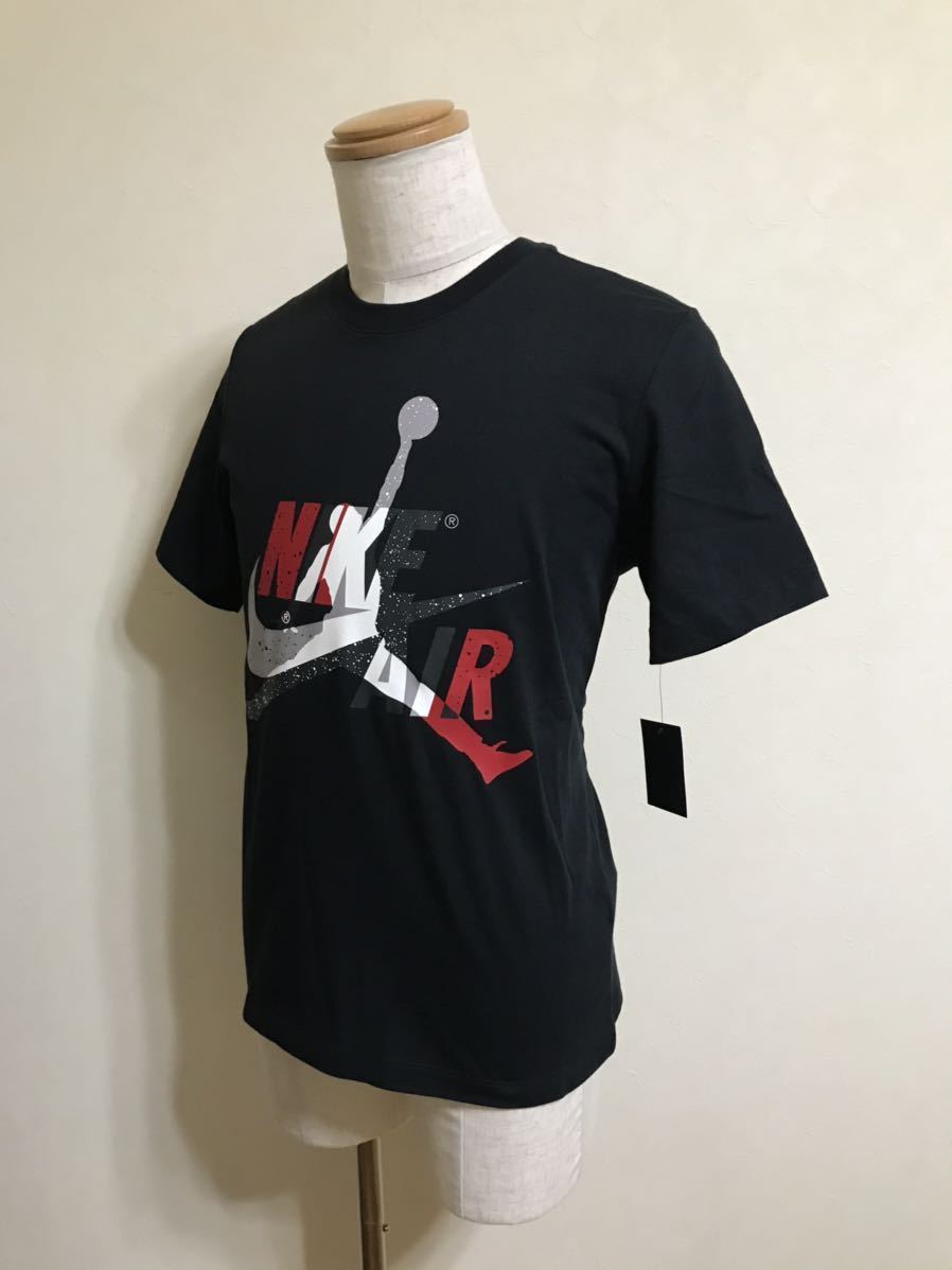 【新品】 NIKE AIR JORDAN ナイキ エアジョーダン ジャンプマン ビッグロゴ ブラック Tシャツ 半袖 トップス サイズS 黒 CV1736-010_画像6