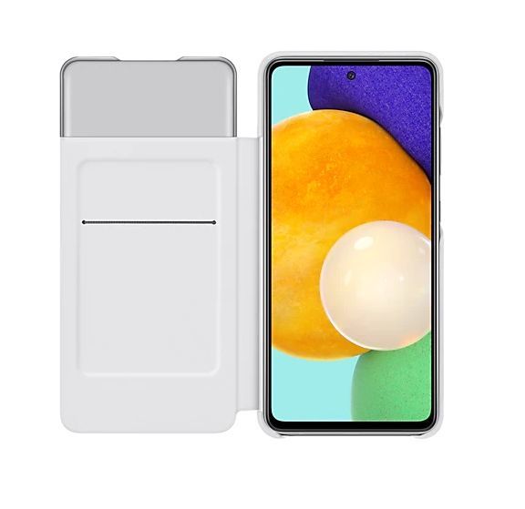 Galaxy A52 5G ◆ Smart S View Wallet カバー ホワイト Samsung ロゴ オフィシャル【並行輸入品】SC-53B 4_画像3