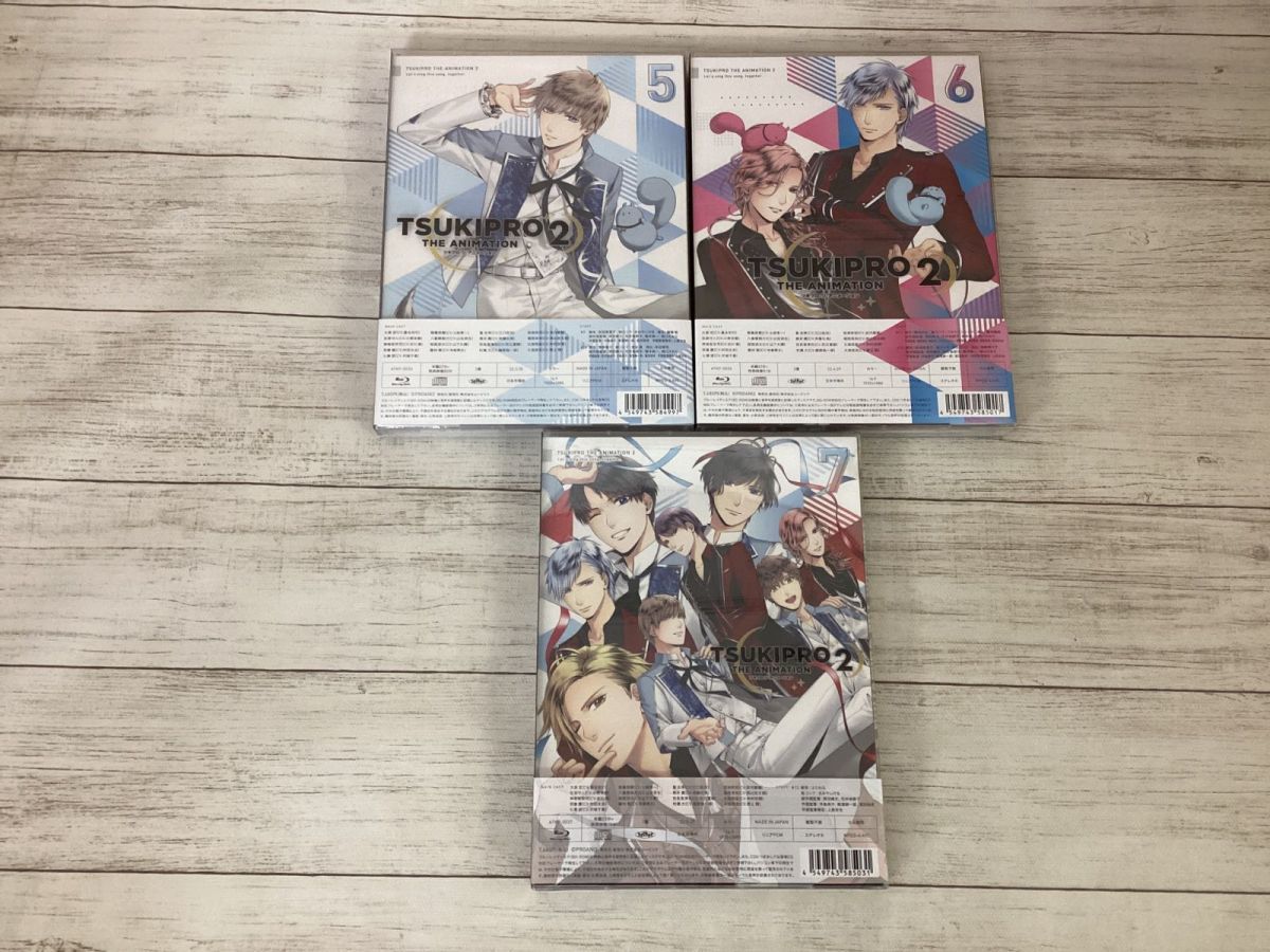 【現状】TSUKIPRO THE ANIMATION2 Blu-ray 1〜7巻 BOX付き、缶バッジ / ツキプロ ツキウタ_画像5