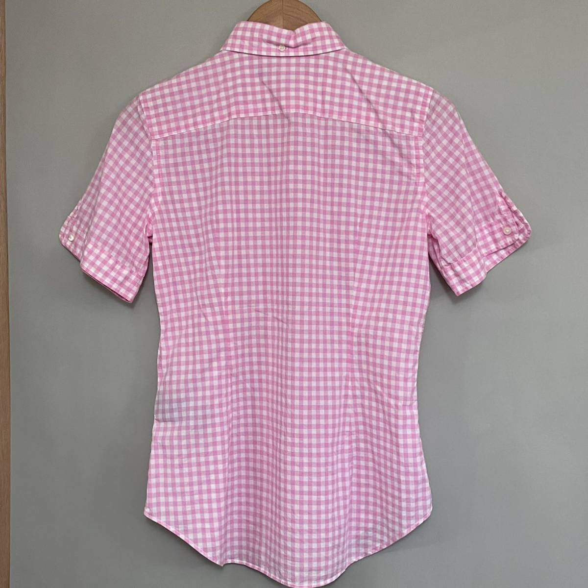 ラルフローレン Ralph Lauren 半袖　ギンガムチェック　ボタンダウンシャツ　S165サイズ_画像3