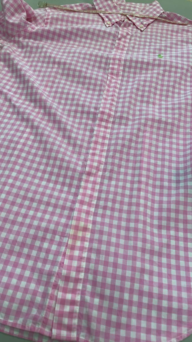 ラルフローレン Ralph Lauren 半袖　ギンガムチェック　ボタンダウンシャツ　S165サイズ