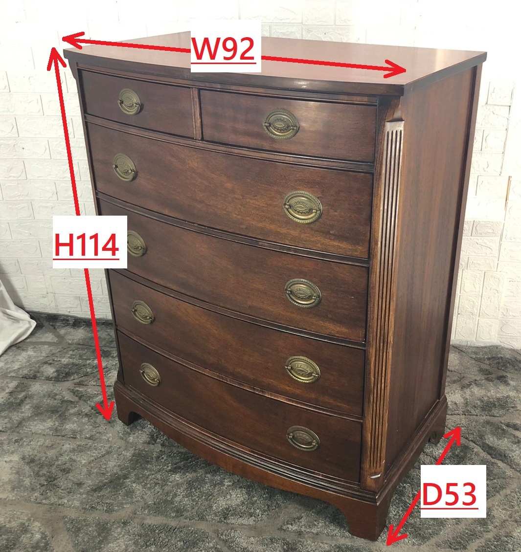 アメリカ家具】DREXEL HERITAGE 5段チェスト ドレクセル 引き出し収納