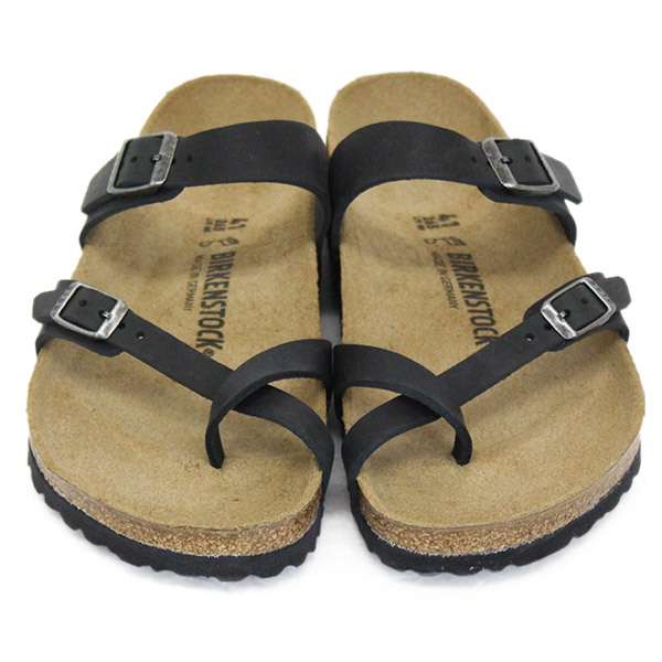 BIRKENSTOCK (ビルケンシュトック) 171481 MAYARI マヤリ オイルドヌバックレザー サンダル レギュラー幅 BLACK BI161 41-約26.5cm_BIRKENSTOCK(ビルケンシュトック)正規取扱