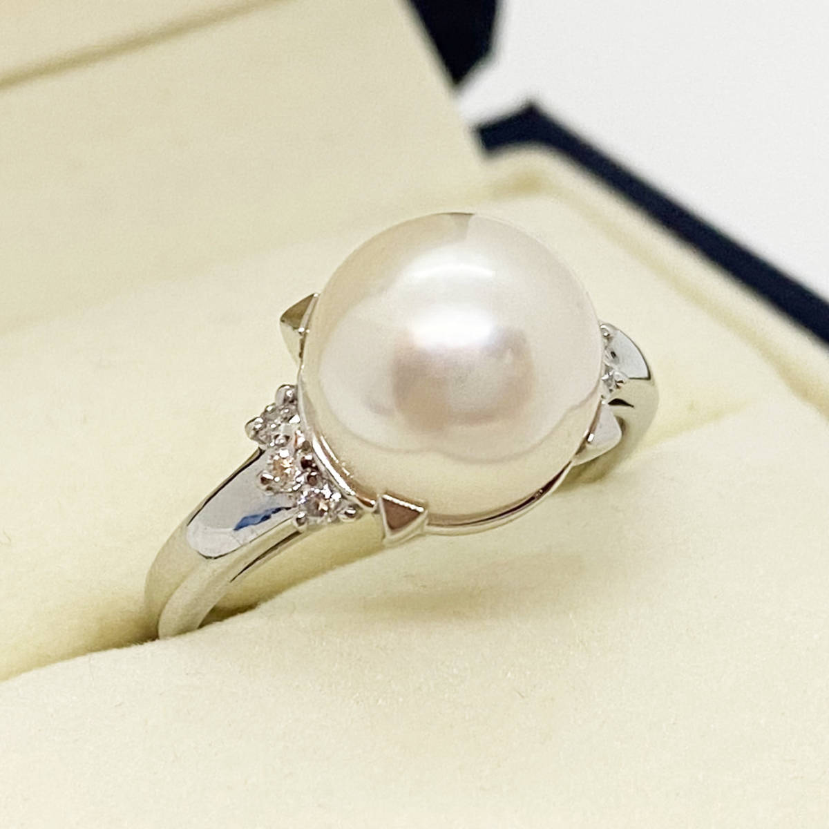 売り切り希望 プラチナ Pt900 リング パール 指輪 真珠