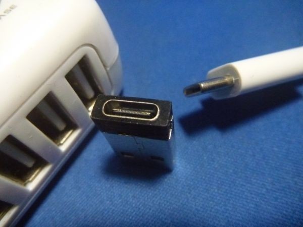 USB　Type-C 100W PD充電ケーブル 目視で安心・電流・電力積算・micro USB/Lightning全部入り11個形状角度変換_USBソケットをType-C対応にする