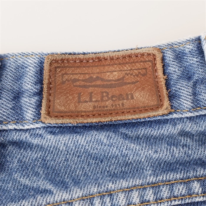 L.L.Bean エルエルビーン デニムパンツ メンズW38 L34 ブルー テーパードストレート CLASSIS FIT アウトドア 大きいサイズ pt-1088_画像9