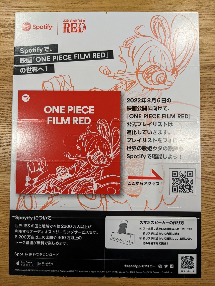 ONE PIECE RED　入場者特典　チュートリアルデッキ