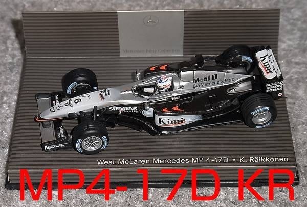 ベンツ別注 1/43 マクラーレン メルセデス MP4-17D ライコネン 2003 McLaren MERCEDES MP4/17D