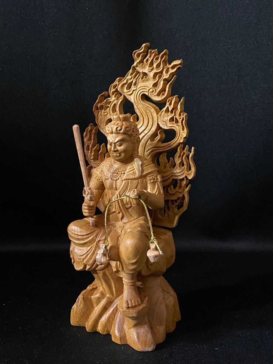 井波彫刻 一刀彫り 仏教工芸品 総ケヤキ材 精密彫刻 仏師で仕上げ品 