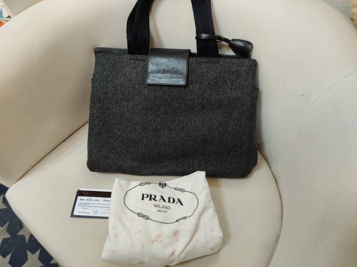 週間売れ筋 トートバッグ PRADA 希少カラー】プラダ 鑑定済【美品