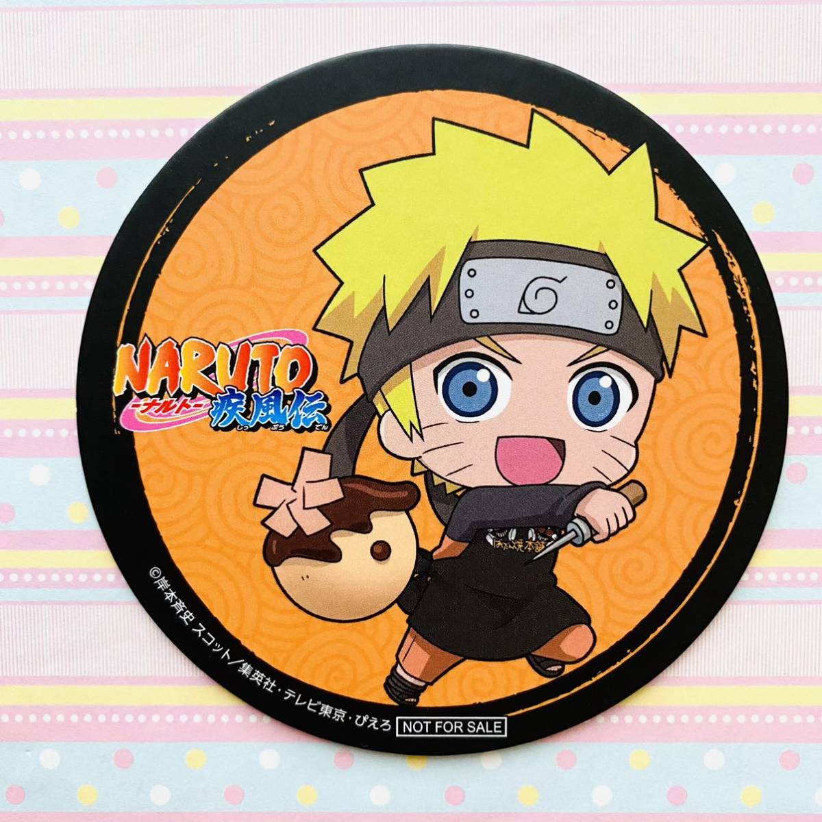 NARUTO☆ばくだん焼本舗/コースター/ナルト_画像1