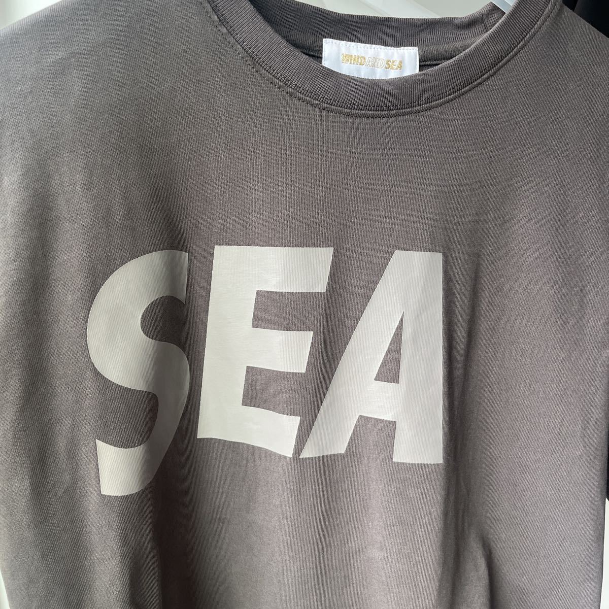 WIND AND SEA サイズ BIG LOGO TEE ウィンダンシー T-shirt / Black-D.Gray Mサイズ_画像7