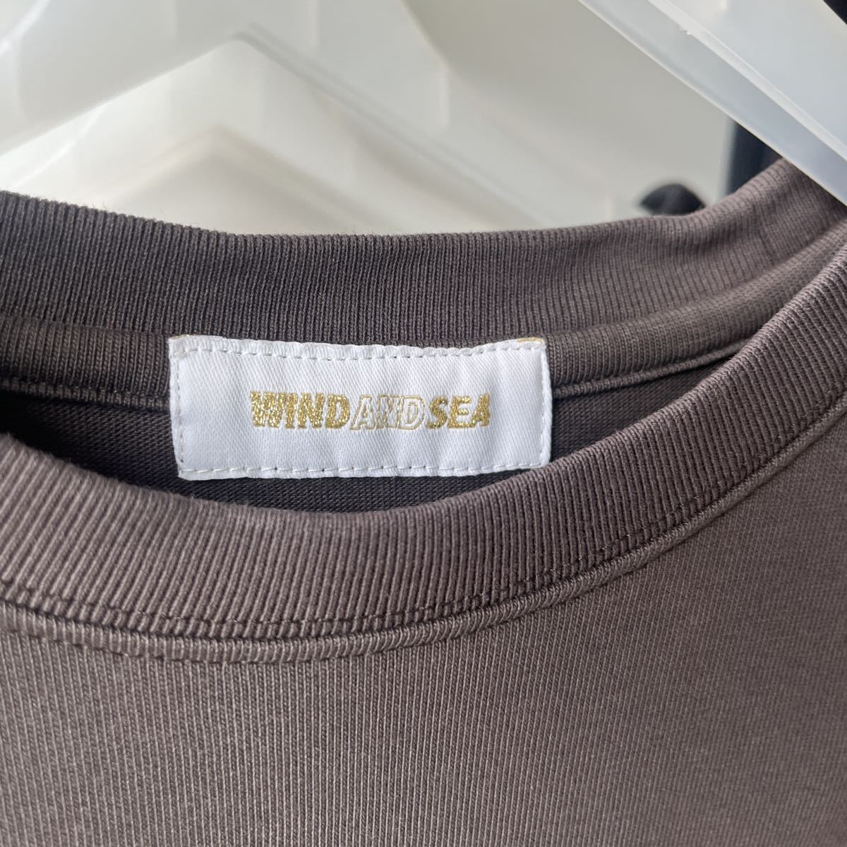 WIND AND SEA サイズ BIG LOGO TEE ウィンダンシー T-shirt / Black-D.Gray Mサイズ_画像5