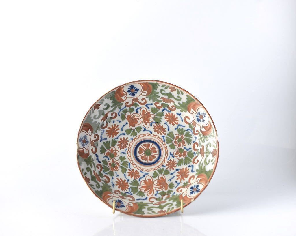 18世紀 デルフト 色絵花卉文皿 - tacomadrilling.com