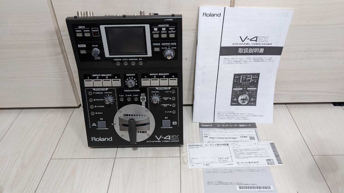 中古】 Roland 切らし ローランド 4チャンネルビデオミキサー V-4EX 中古】 Roland 切らし ローランド 4チャンネルビデオミキサー V-4EX