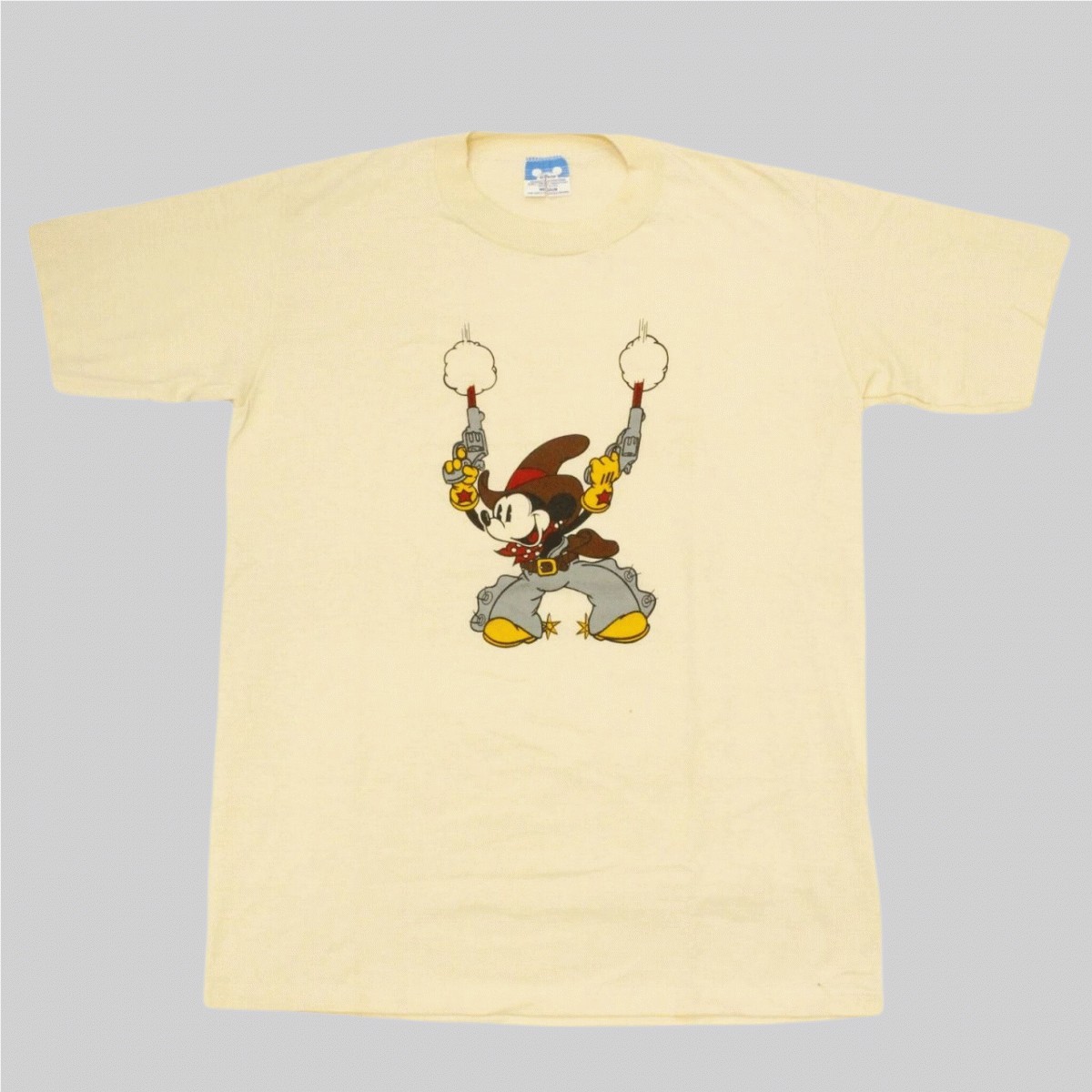 超人気新品 / Disney 【80's】 TWO-GUN 表記サイズ(M) Tシャツ 半袖