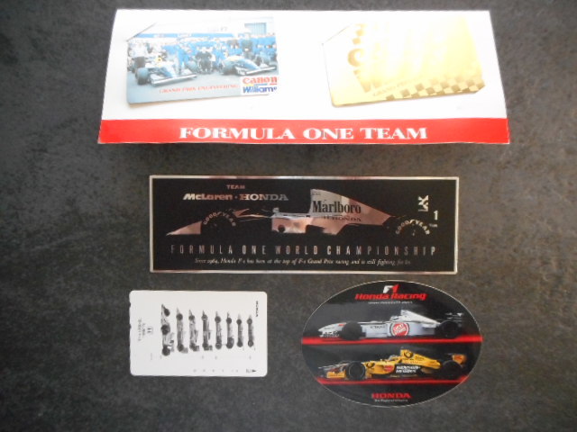 テレホンカード　キャノン　ウイリアムズ　CANON WILLIAMS GRAND PRIX ENGINEERING FORMULA ONE TEAM