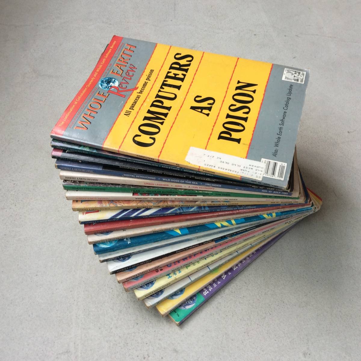 Whole Earth Review 20冊 (1985年ー1990年) 編集長 kevin kelly