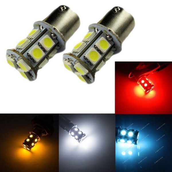 12V LEDバルブ 1157 ダブル球 ホワイト 白 White 6000K 1個 相当13連 SMD 13SMD 自動車 12V用 同梱送料150円S25 S25D BA15D G18 BAY15d 超_画像7