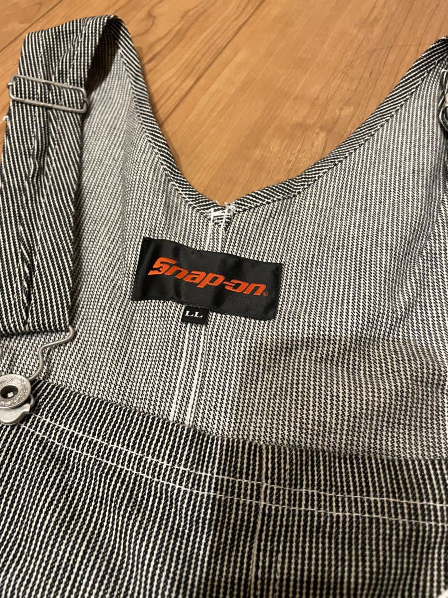 スナップオン snap-on サロペット オーバーオール ヒッコリー LLサイズ