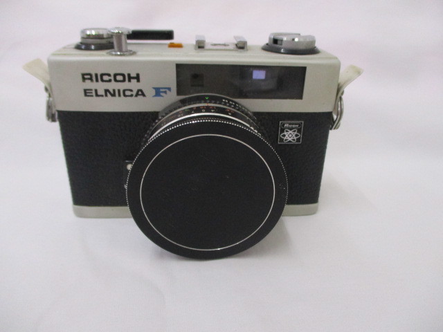 RICOH リコー ELNICA F フィルムカメラ レンジファインダー 東芝製レンズフィルタ付き 送料510円～_画像1