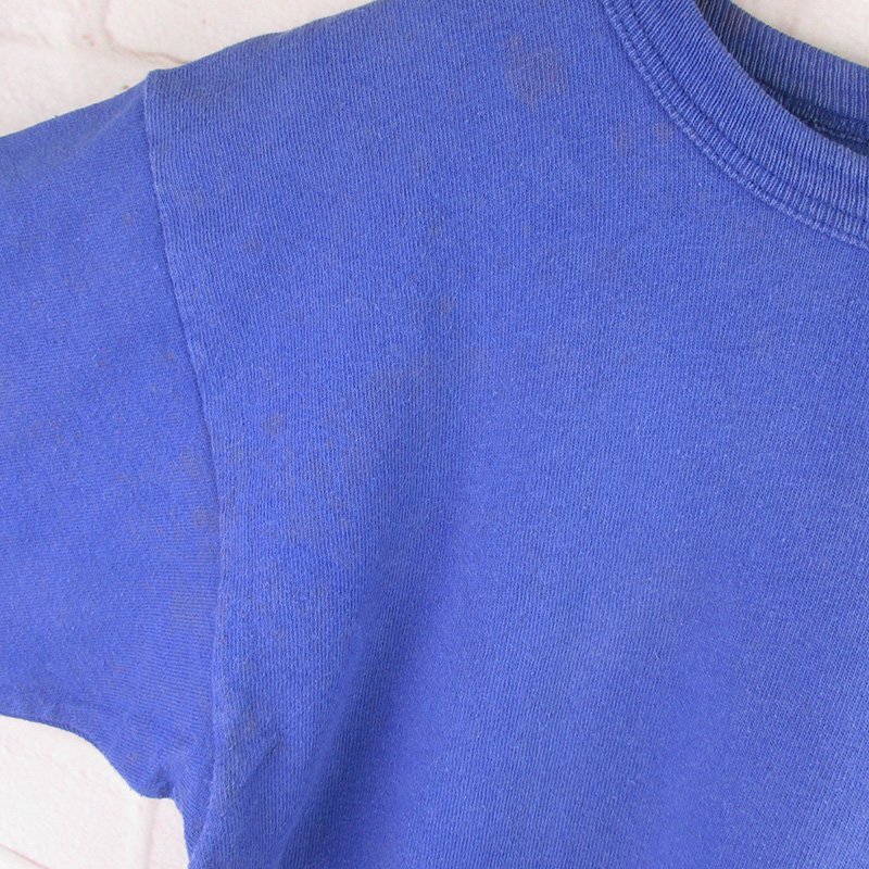 MST8596 1980's Champion チャンピオン Tシャツ トリコタグ MEDIUM ブルー系（クリックポスト可）_画像6